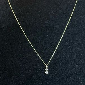 Dana Rebecca Designer - Triple Bezel Diamond Pendant Necklace